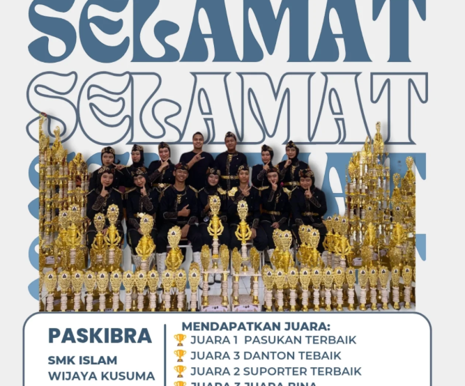 PASKIBRA SMK Islam Wijaya Kusuma Raih Sejumlah Prestasi Membanggakan